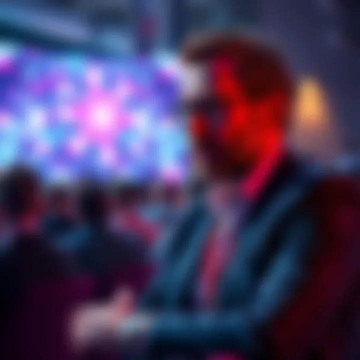 Charles Hoskinson discussing Cardano's funding strategies for 2026 at a conference