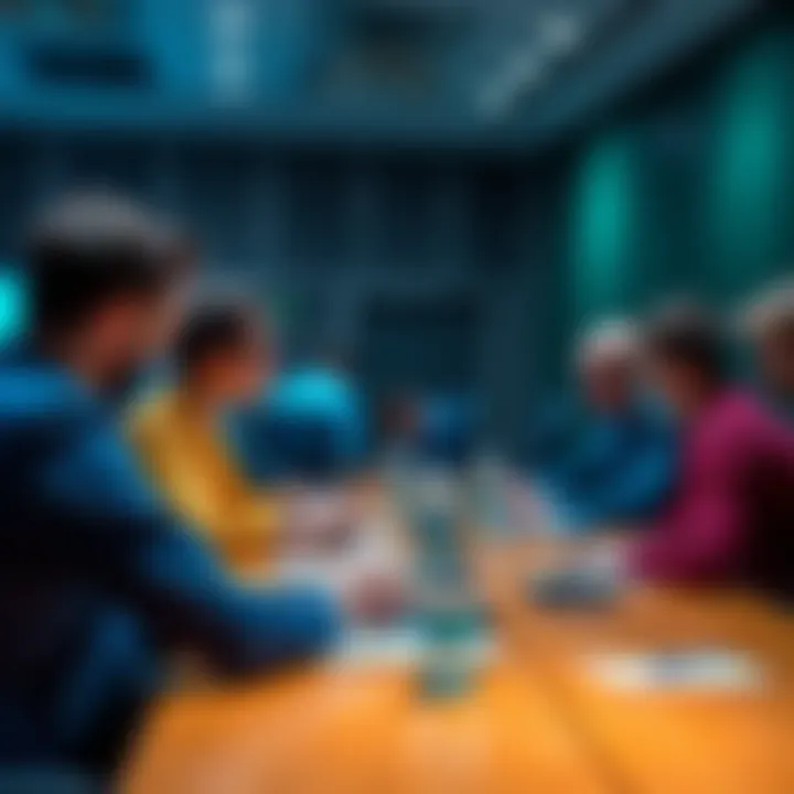 Community members discussing Cardano's maintenance proposal during a governance meeting