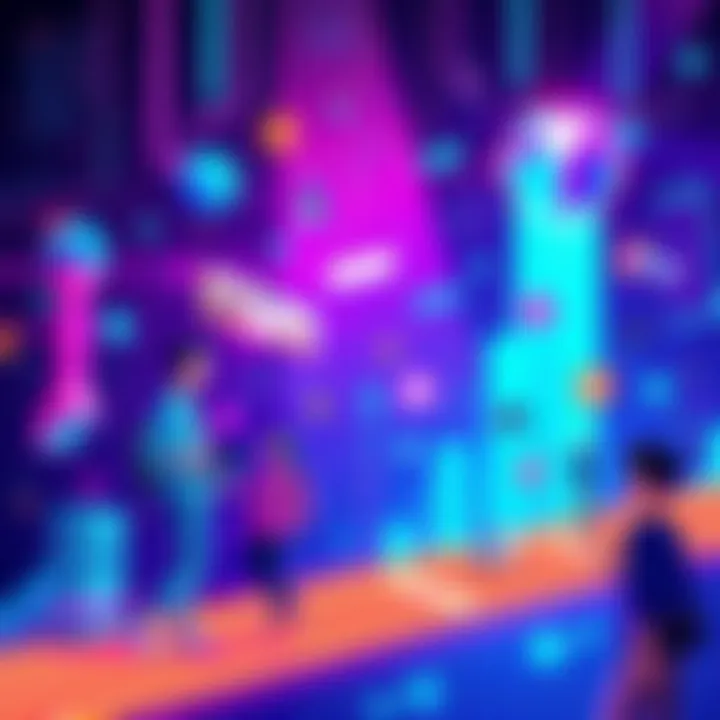 A vibrant illustration showing innovative concepts like apps and DeFi solutions for the Cardano blockchain, with futuristic elements and digital motifs.