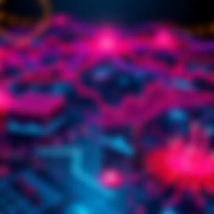 A visual representation of Cardano's Leios scaling solution with graphs showing network efficiency and advancements.