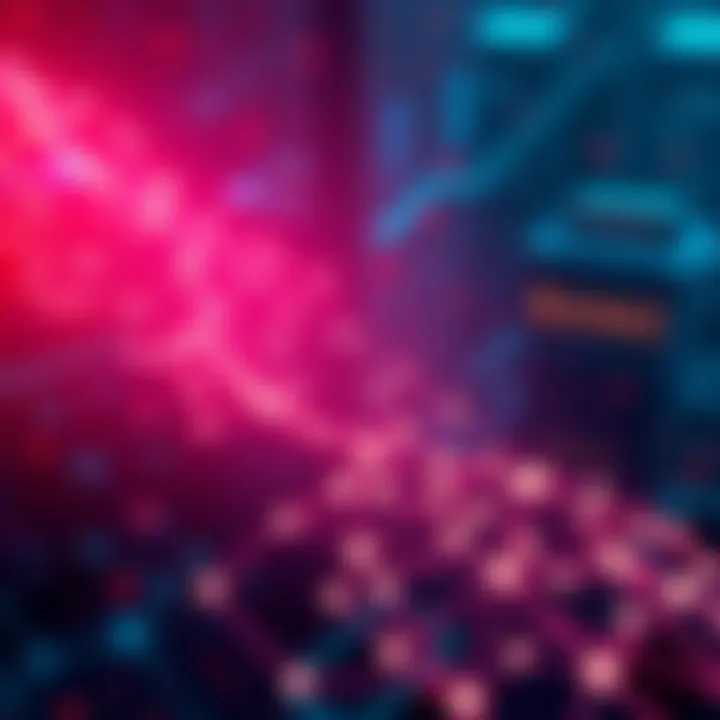 Cardano as Payment Layer for AI A visual representation of Cardano's blockchain technology interconnected with AI agents, showcasing digital transactions and payment processing.