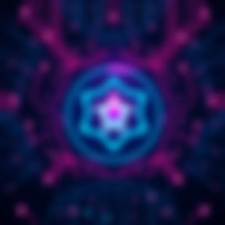 A digital representation of Cardano's logo with a shield symbol, signifying security against quantum threats.