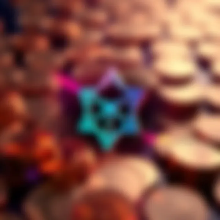 Cardano logo surrounded by ADA coins representing the treasury and voting impact from recent SEC ruling