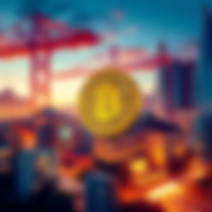 Graphic showing Cardone Capital's investment in Bitcoin alongside real estate elements