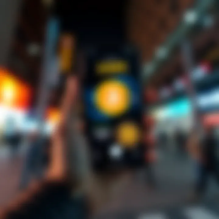 A person holding a smartphone showing a Cash App screen with XMR cryptocurrency symbols beside it.