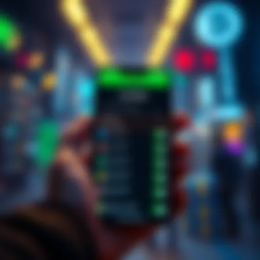 A smartphone displaying the CashApp interface with withdrawal options highlighted, showcasing how to manage funds.