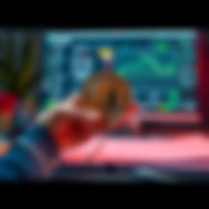 A person holding a physical Bitcoin while surrounded by documents and a computer showing a Kraken exchange screen