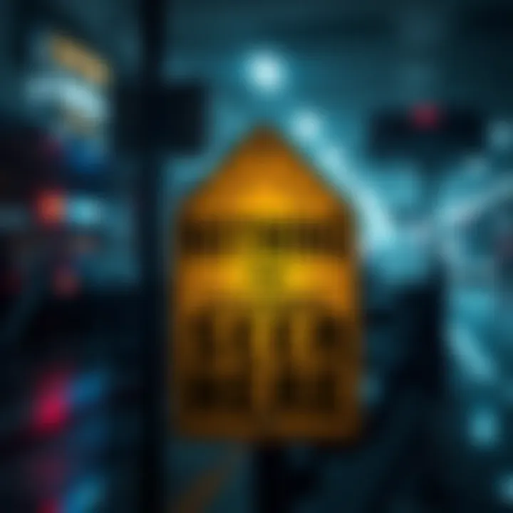 A caution sign with the words 'Nothing to See Here' in bold letters, placed near a blocked area, symbolizing distraction from important issues.