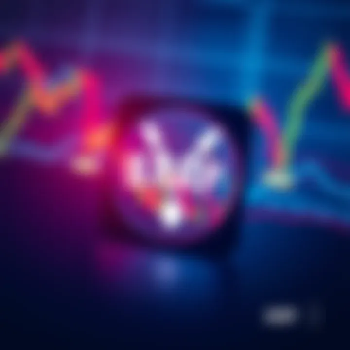 A caution sign in front of a fluctuating price chart for $XRP, indicating the need for careful consideration before buying.