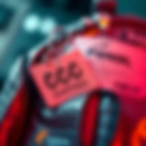 A closeup of a bag with a visible CC number tag attached, alongside a shipping label, emphasizing the importance of matching numbers for device integrity during transit.