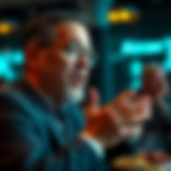 CFO speaking about Bitcoin and its role in financial stability amid war concerns