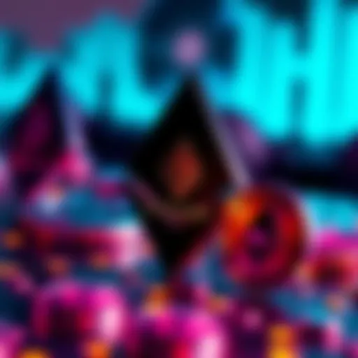 Chainlink logo with Ethereum symbols showing the connection in DeFi