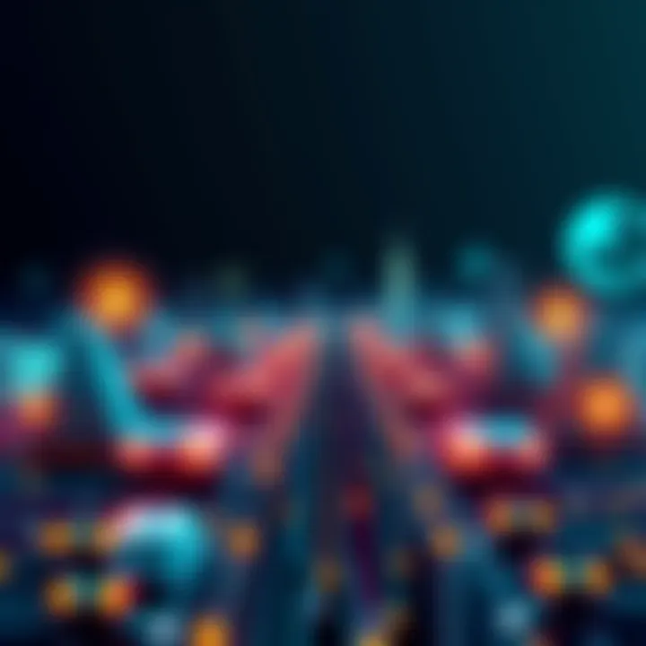 Illustration showing diverse financial systems linked together through Chainlink's infrastructure.