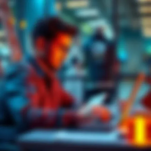 A person reviewing the features of Challenge Ladder on a laptop, highlighting benefits and options.