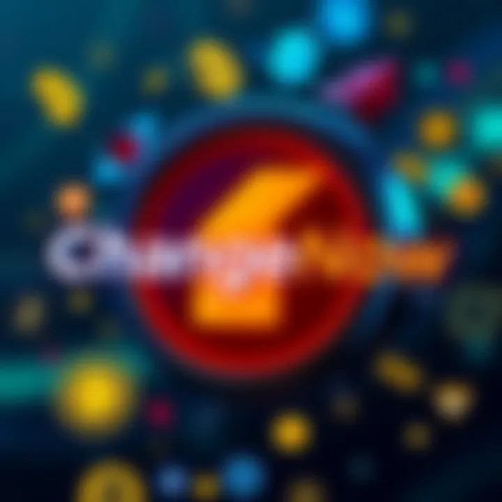 Logo of ChangeNow with various cryptocurrency symbols surrounding it, symbolizing crypto swaps and exchanges.