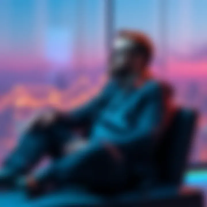 Charles Hoskinson, founder of Cardano, sitting in a relaxed position, contemplating his future plans for the blockchain project.