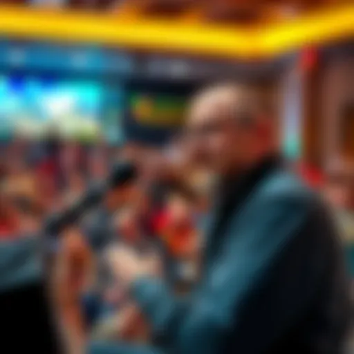 Charles Hoskinson speaking to a crowd in Colorado about blockchain technology and innovation