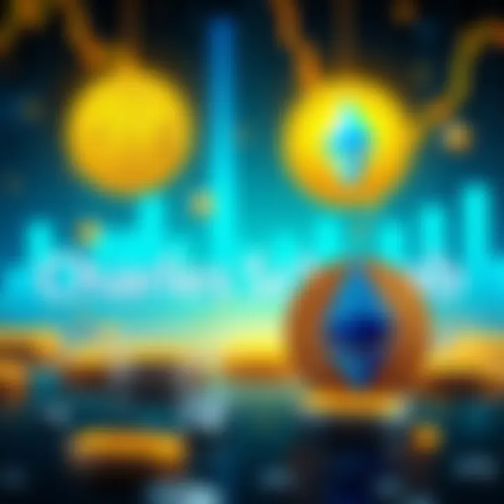 Illustration of Charles Schwab logo with Bitcoin and Ethereum symbols representing cryptocurrency trading