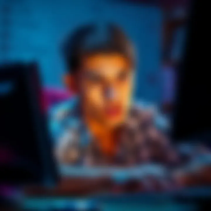A person looking frustrated at their computer, unable to access chat features