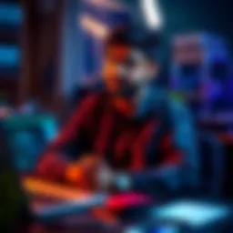 A Chennai developer looking for teammates for the Google DeepMind hackathon in Bengaluru, with a laptop and coding materials in the background.