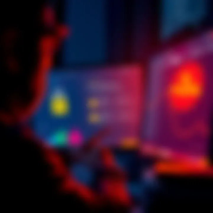 A parent setting up a child account in a cryptocurrency platform, showing a computer screen with security features and a seed vault diagram.