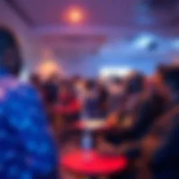 Developers networking at the CKB Off-Chain meetup in Lagos, discussing blockchain technology and projects.