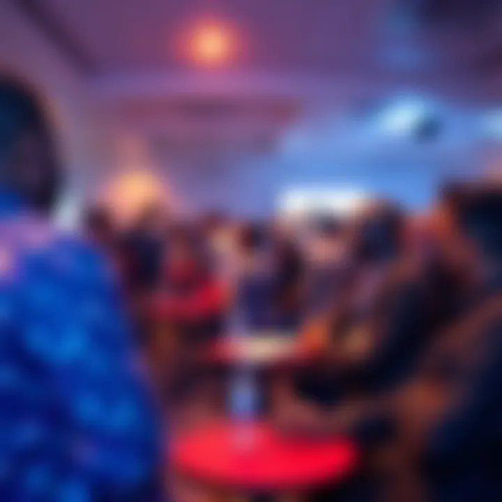 Developers networking at the CKB Off-Chain meetup in Lagos, discussing blockchain technology and projects.