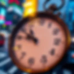 A close-up of a clock with its hands moving quickly, symbolizing rapid change and the passage of time. The background shows a vibrant cityscape, highlighting the impact of change in daily life.