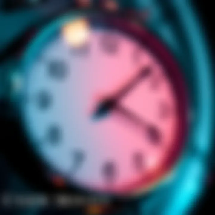 A close-up of a clock showing the hands stuck at a specific time, symbolizing delay and waiting.