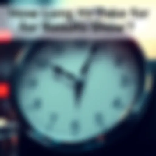 A clock showing different timelines representing the wait for results in various processes