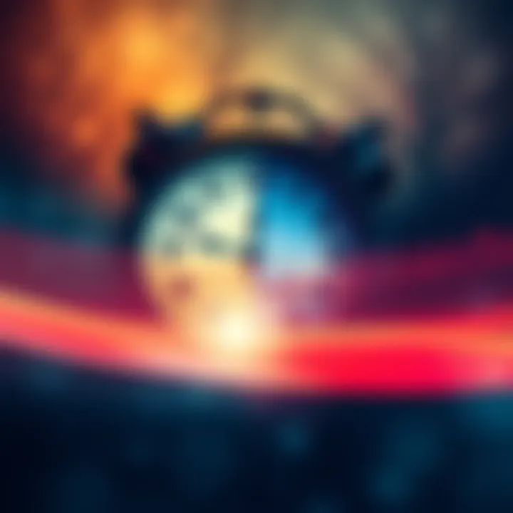 A clock showing different seasons representing the passage of time and societal change.