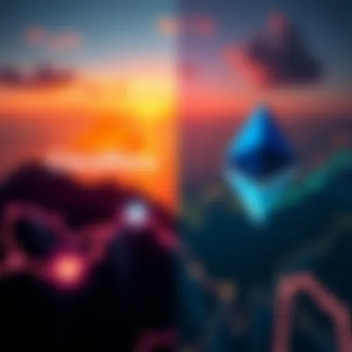 A visual comparison of Cloudflare's 17-day progress alongside Ethereum's decade-long journey, featuring icons representing both tech giants.