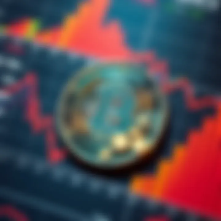 A chart showing various data points related to a coin, with questions about its identity, inviting discussion among the community.