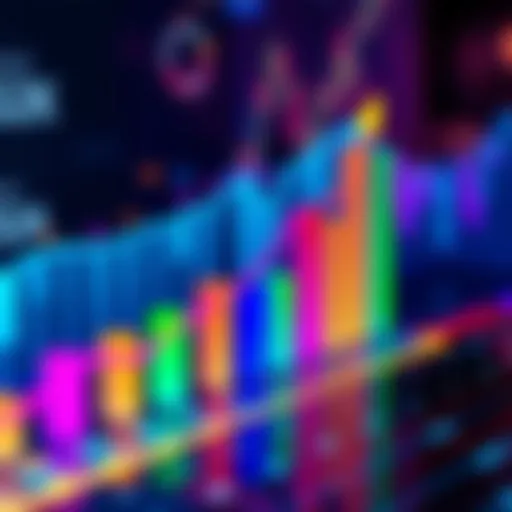A colorful bar chart displaying the latest trends in coin graphs with upward movement indicating positive updates.