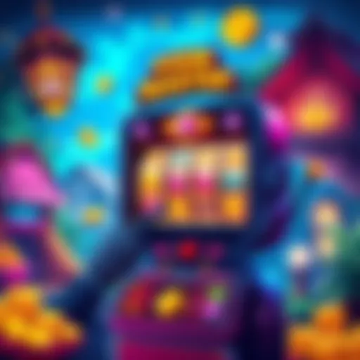 A player spins a virtual slot machine in Coin Master, surrounded by vibrant graphics and village elements.