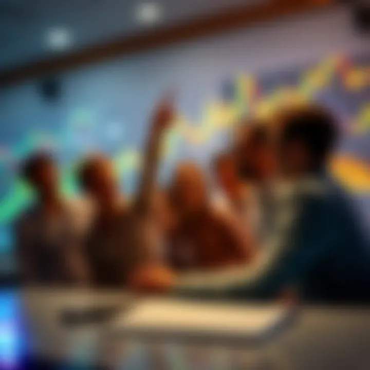 Coinbase Announcement on Crypto Bill Coinbase team celebrating a significant deal on cryptocurrency legislation with graphs and charts in the background