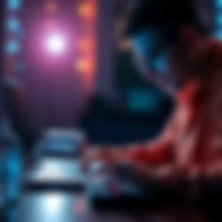 Person looking at a Coinbase email on a laptop, concerned about cryptocurrency transactions