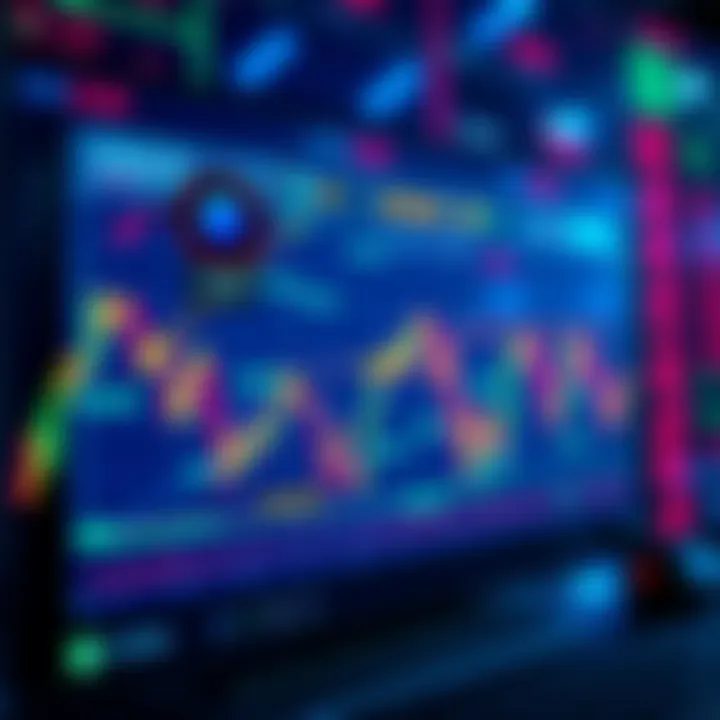 Coinbase Glitch and Crypto Prices A screen showing fluctuating cryptocurrency prices with a glitch effect, depicting uncertainty and speculation.