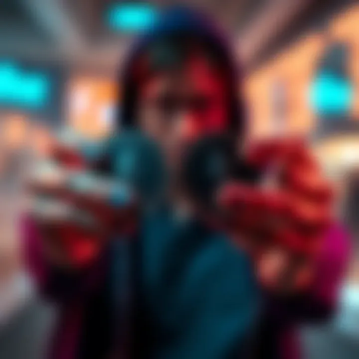 A graphic showing a person holding staked ether coins while a loan amount is displayed next to them, symbolizing borrowing options from Coinbase.