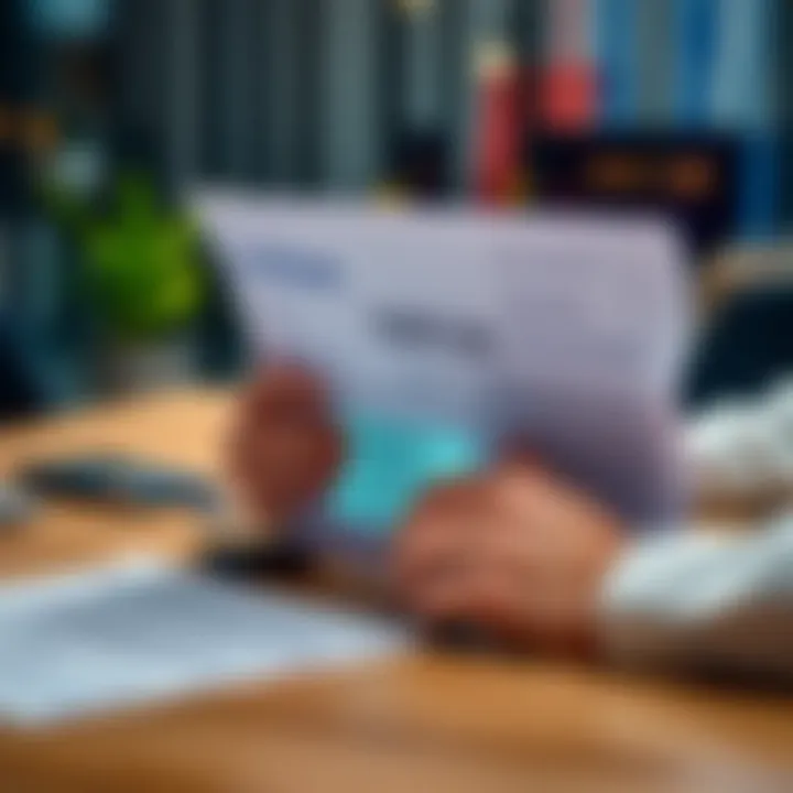 A person reviewing their Coinbase 1099-DA tax form, highlighting misclassified crypto gains, with a calculator and IRS Form 8949 on the table.