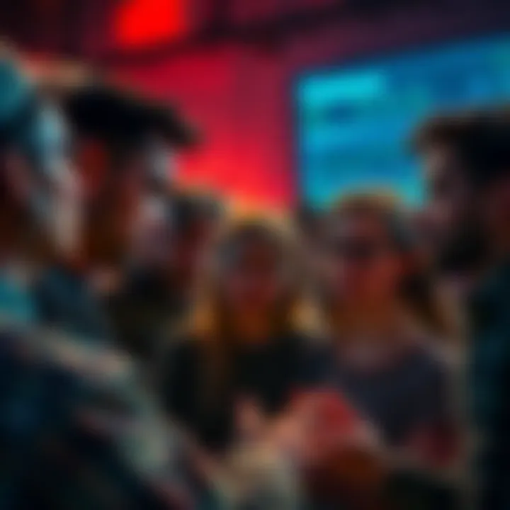 A group of people expressing dissatisfaction with Coinbase's interface, focusing on charting and fees, highlighting user complaints.