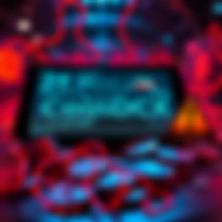 CoinDCX Hacked A digital representation of a cryptocurrency exchange being compromised, with coins and a warning sign visible, symbolizing the theft of funds.