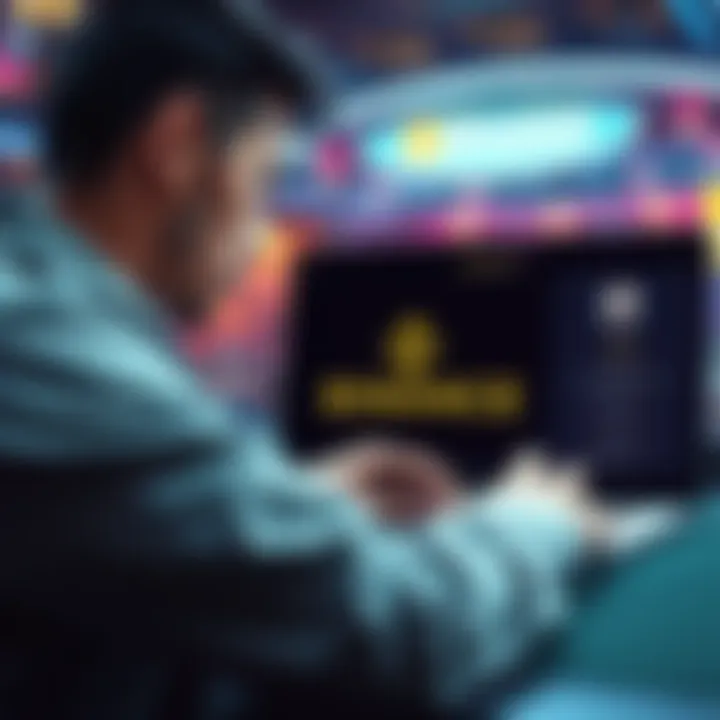 A user checking their Coinpoker account while viewing Binance for fund transfer status.