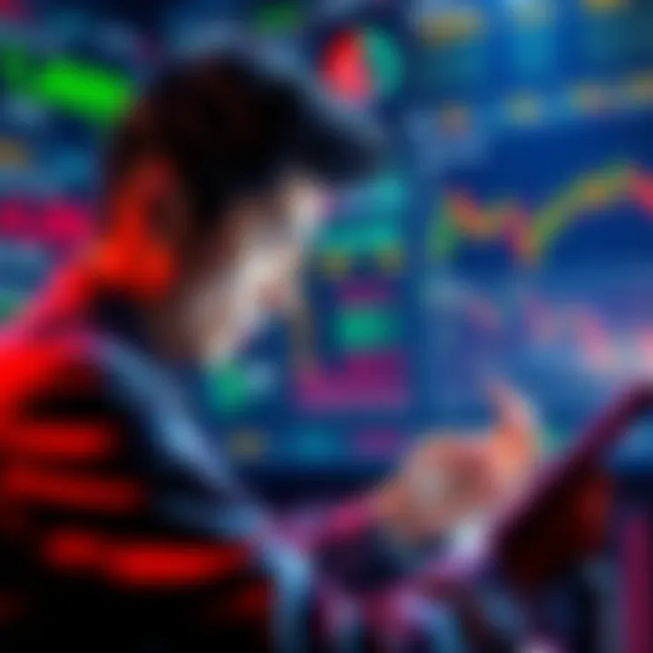 A person reviewing crypto gains on Cointracker while comparing them with Coinbase data, looking puzzled over the discrepancies, surrounded by charts and graphs.
