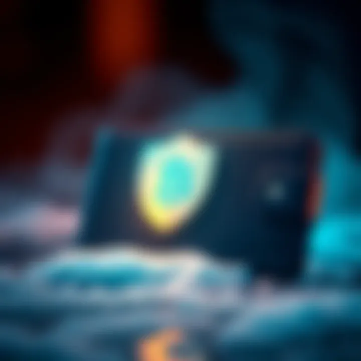 Cold Wallet for Bitcoin A cold wallet device showcasing Bitcoin transfer with a secure shield symbol