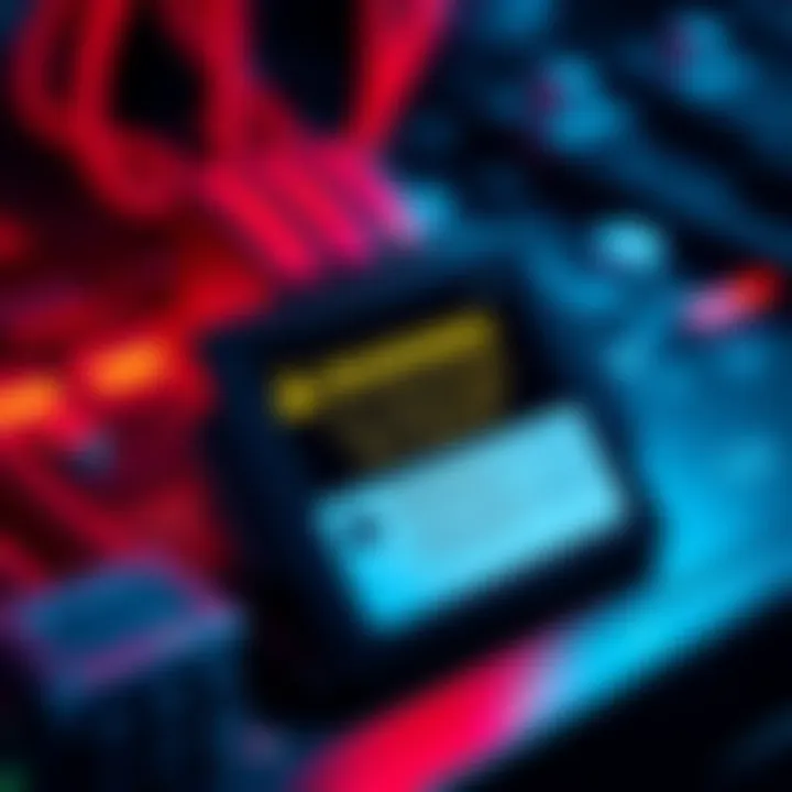Coldcard device with a warning sign A Coldcard device displaying a security warning about a recent hack, emphasizing Bitcoin key vulnerability