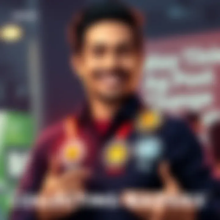 Collecting Badges A person celebrating their achievement of earning badges, showing four badges proudly on their shirt or display, with a cheerful expression, symbolizing motivation and goals.