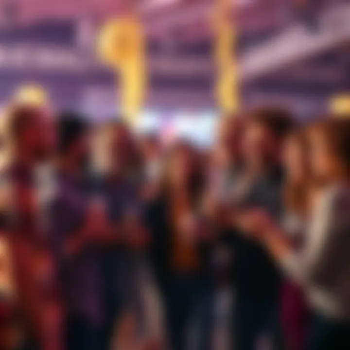Group of people sharing their experiences and reactions about prizes from a giveaway