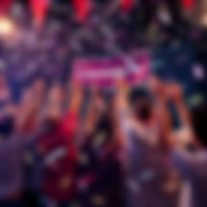 A group of people celebrating a milestone achievement with banners and confetti, symbolizing the landmark status of 22,222 Ab.