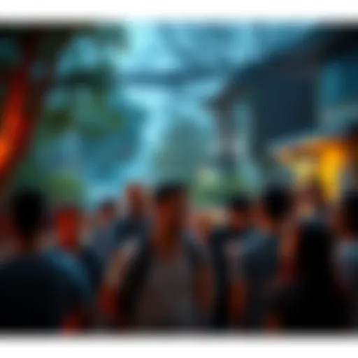 Residents gather and react in disbelief to events shaking their neighborhood